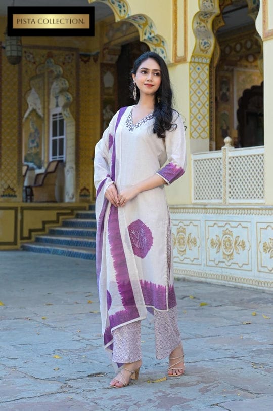 Luxury Full Printed 3-Piece Dress Set