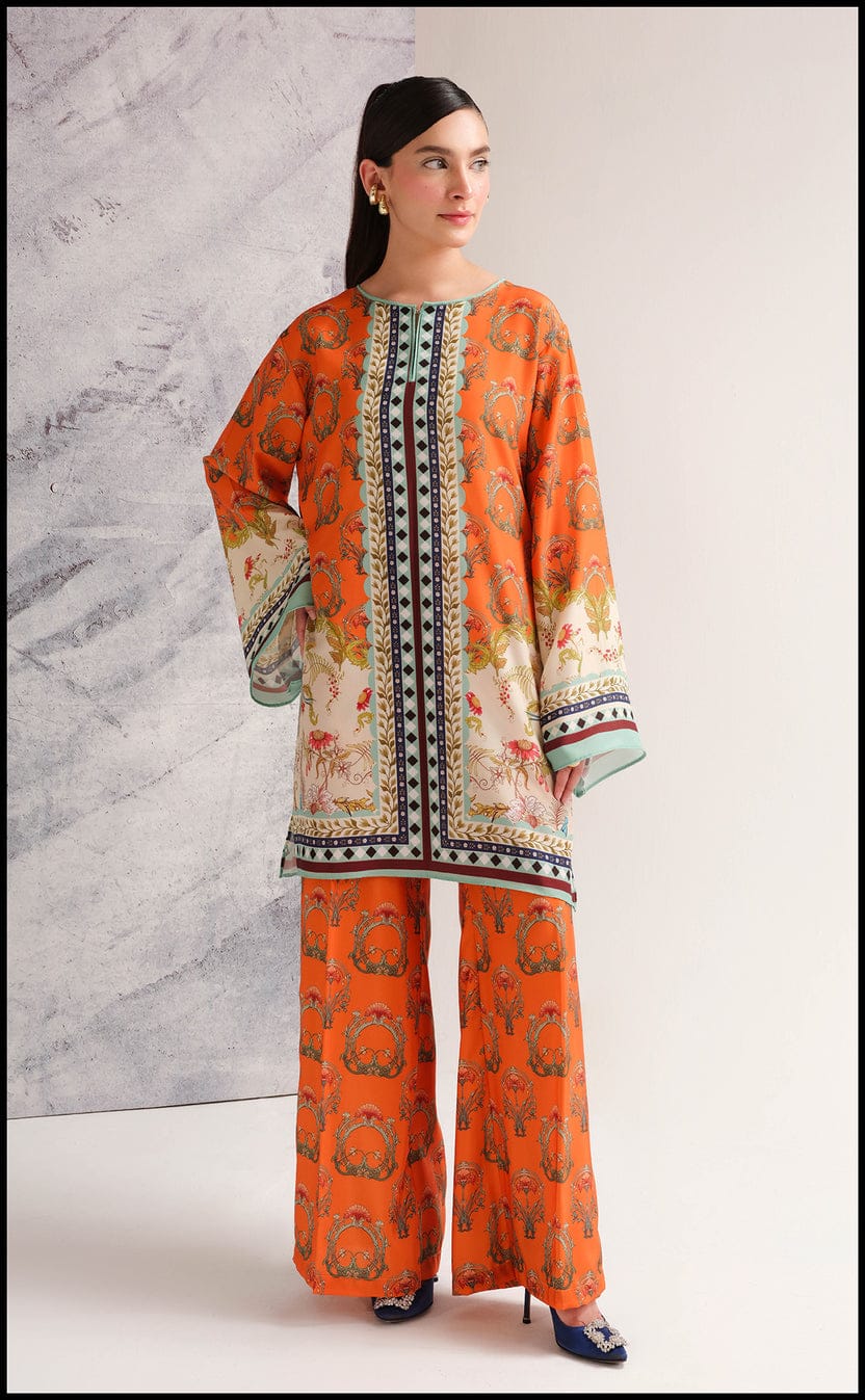 Sunset Royale – Swiss Lawn Co-Ord Set