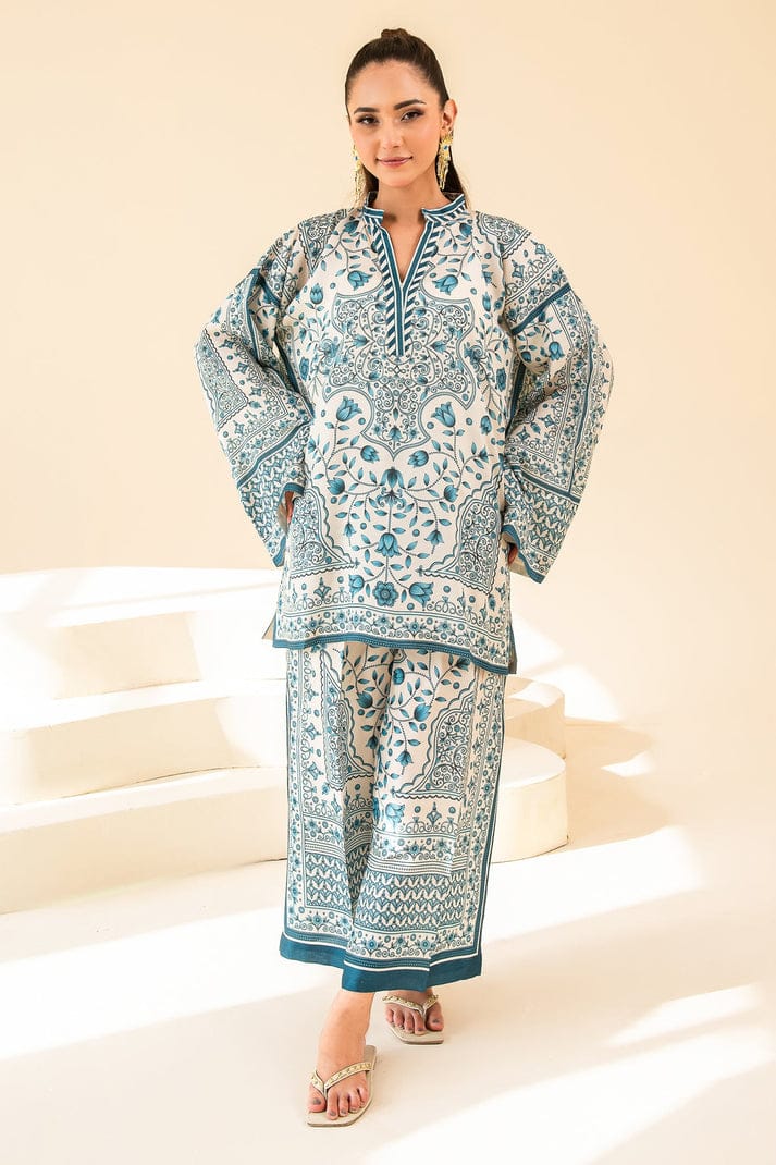 Luxury Digital Printed Swiss Lawn Co-Ord Set