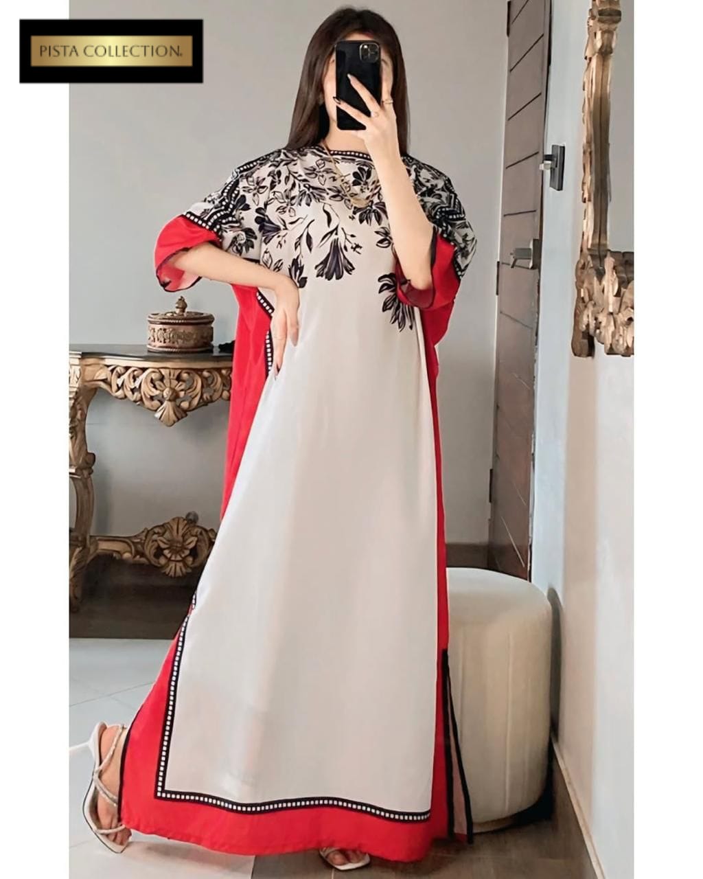 Luxury Long Baggy Digital Printed 3-Piece Suit