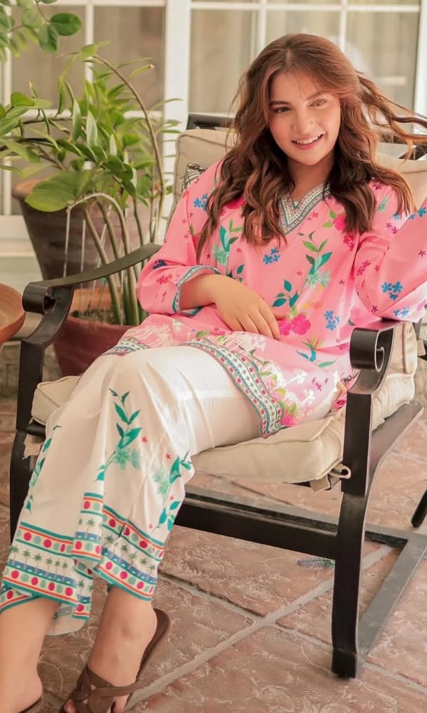 Most Trending Digital Printed Swiss Lawn Co-Ord Set (2 Peace)