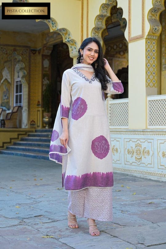 Luxury Full Printed 3-Piece Dress Set