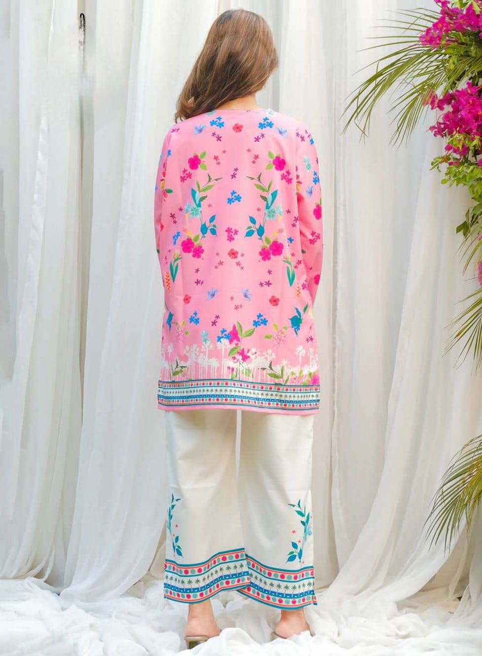 Most Trending Digital Printed Swiss Lawn Co-Ord Set (2 Peace)