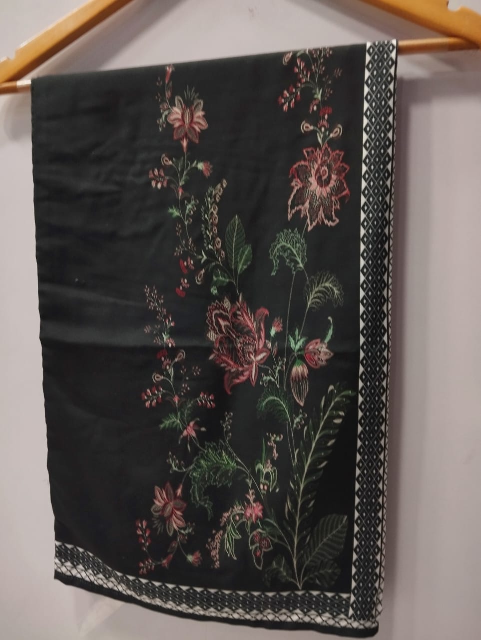 Black & White Front–Back Printed Shirt with Flapper 2-Piece Co-Ord Set