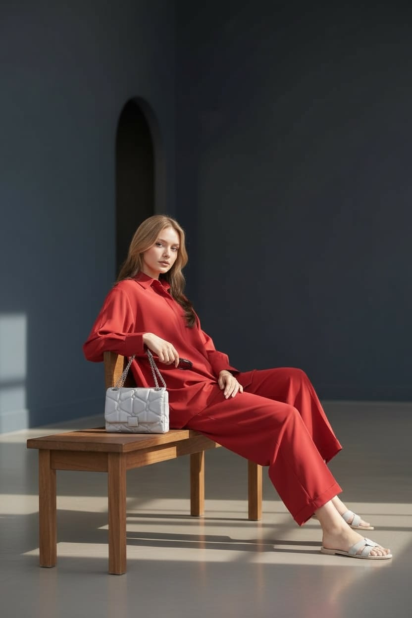Plain Premium Georgette 2-Piece – Titch Button Shirt & Trouser