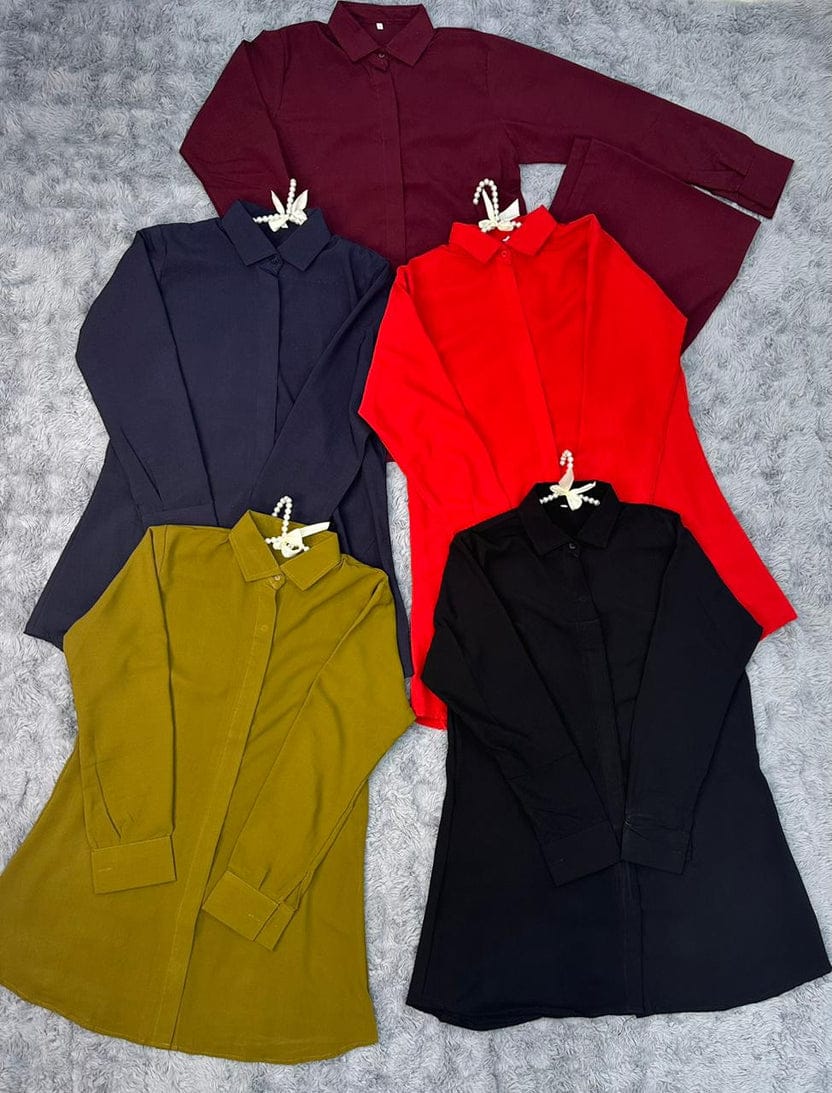 Plain Premium Georgette 2-Piece – Titch Button Shirt & Trouser