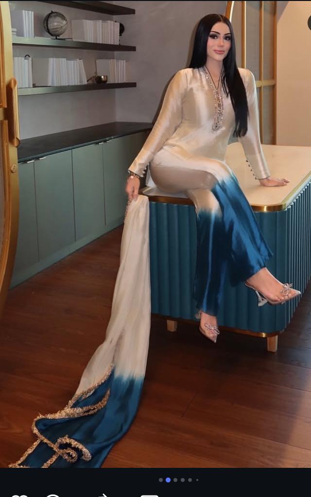 Royal Silk Tie-Dye 3 Peace Dress Ensemble with Luxe Lace Detailing