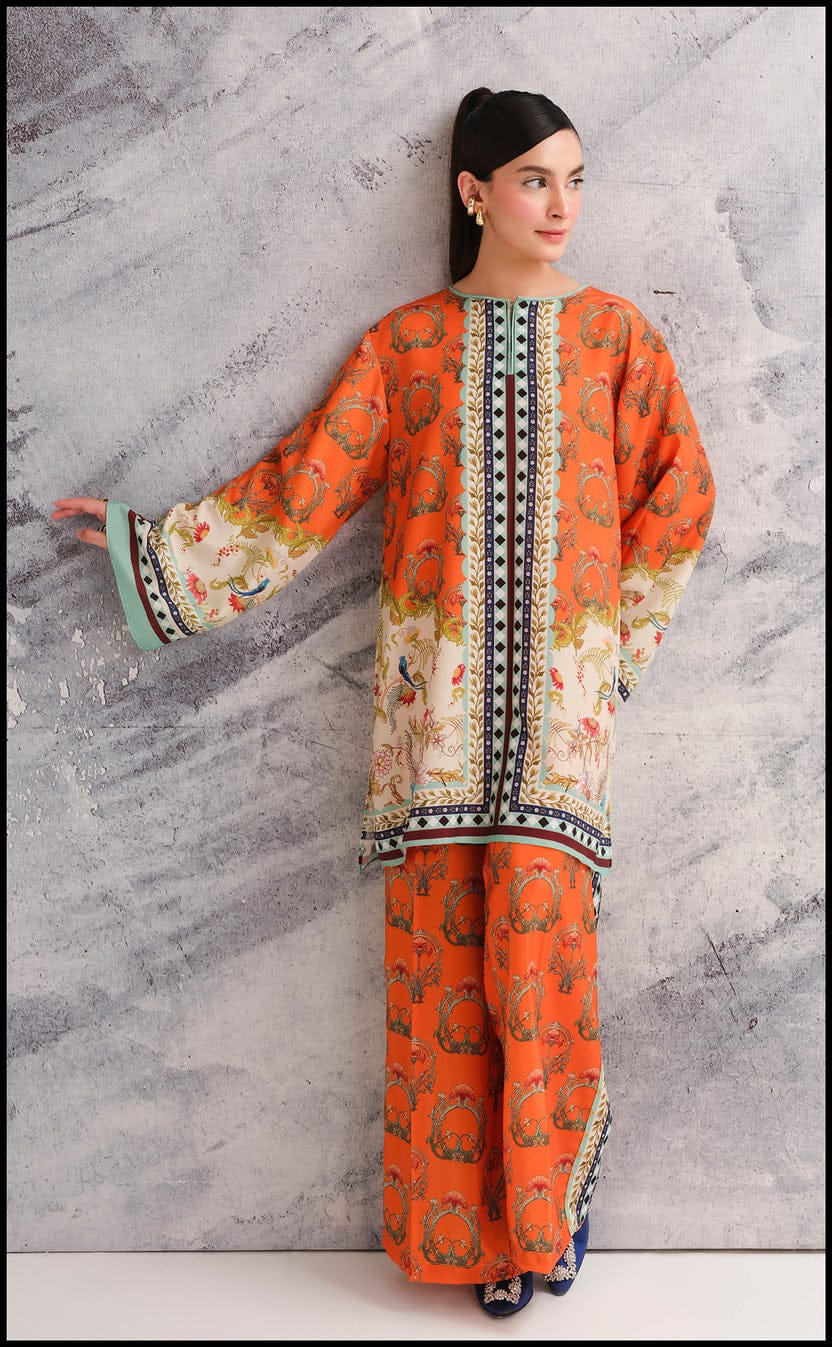 Sunset Royale – Swiss Lawn Co-Ord Set