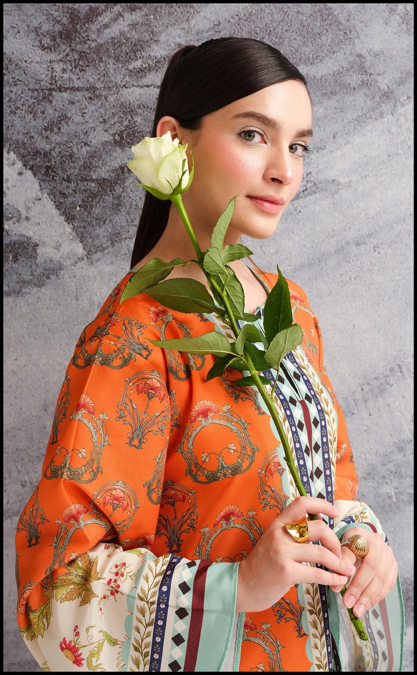 Sunset Royale – Swiss Lawn Co-Ord Set