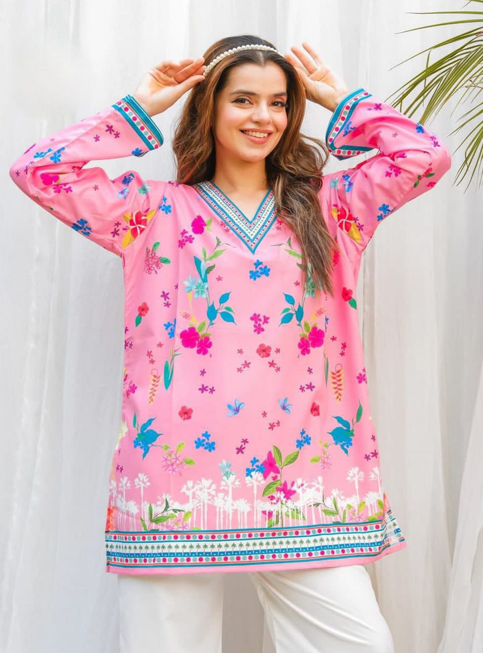 Most Trending Digital Printed Swiss Lawn Co-Ord Set (2 Peace)