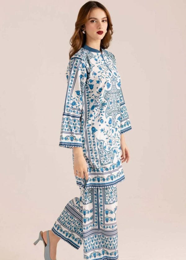 Luxury Digital Printed Swiss Lawn Co-Ord Set