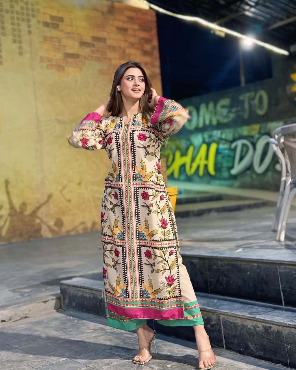 Digital Boxes Printed Swiss Lawn Co-Ord Set (2-Piece)