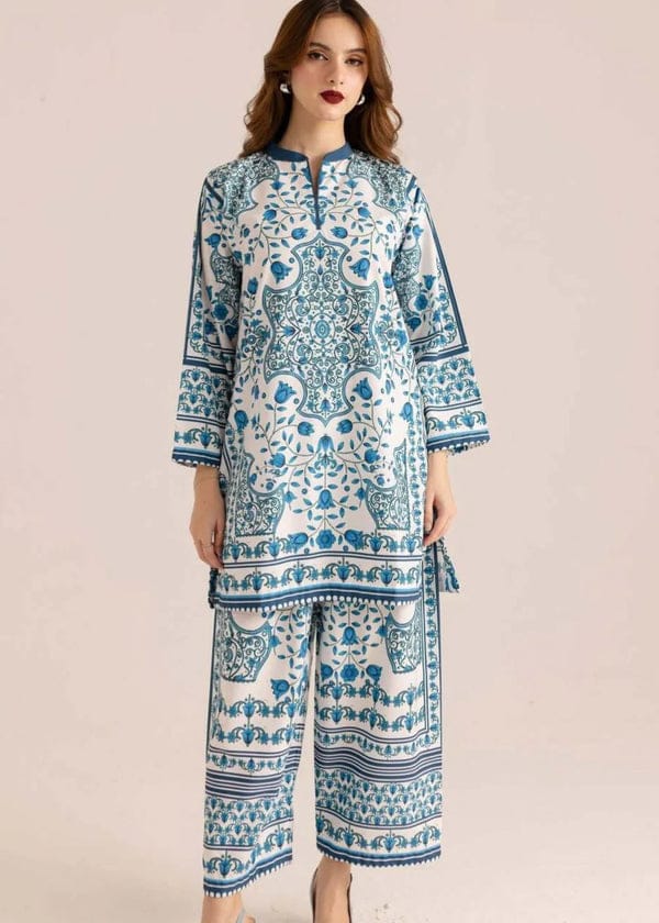 Luxury Digital Printed Swiss Lawn Co-Ord Set