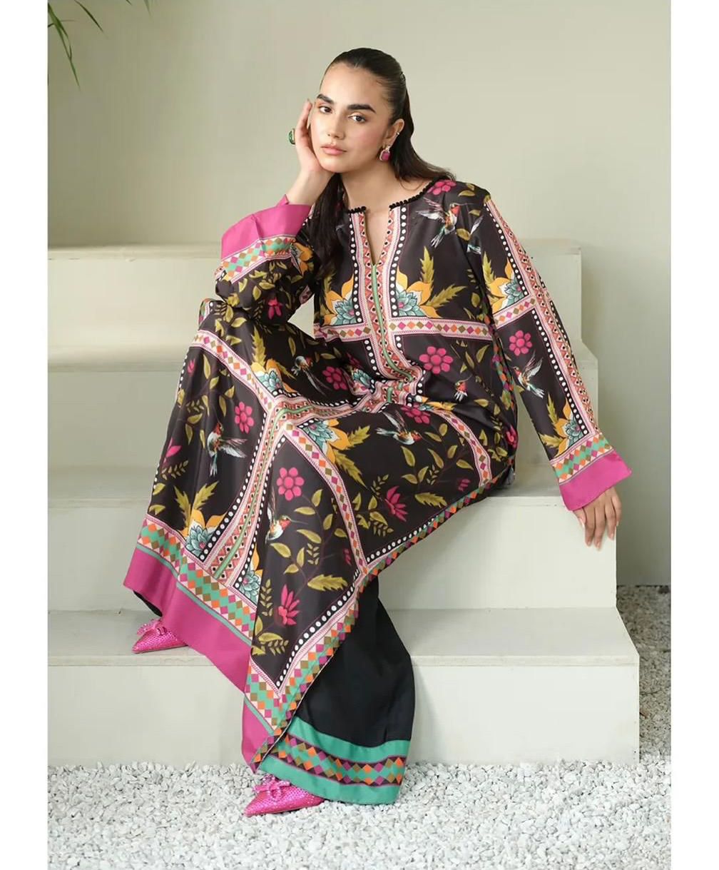 Digital Boxes Printed Swiss Lawn Co-Ord Set (2-Piece)