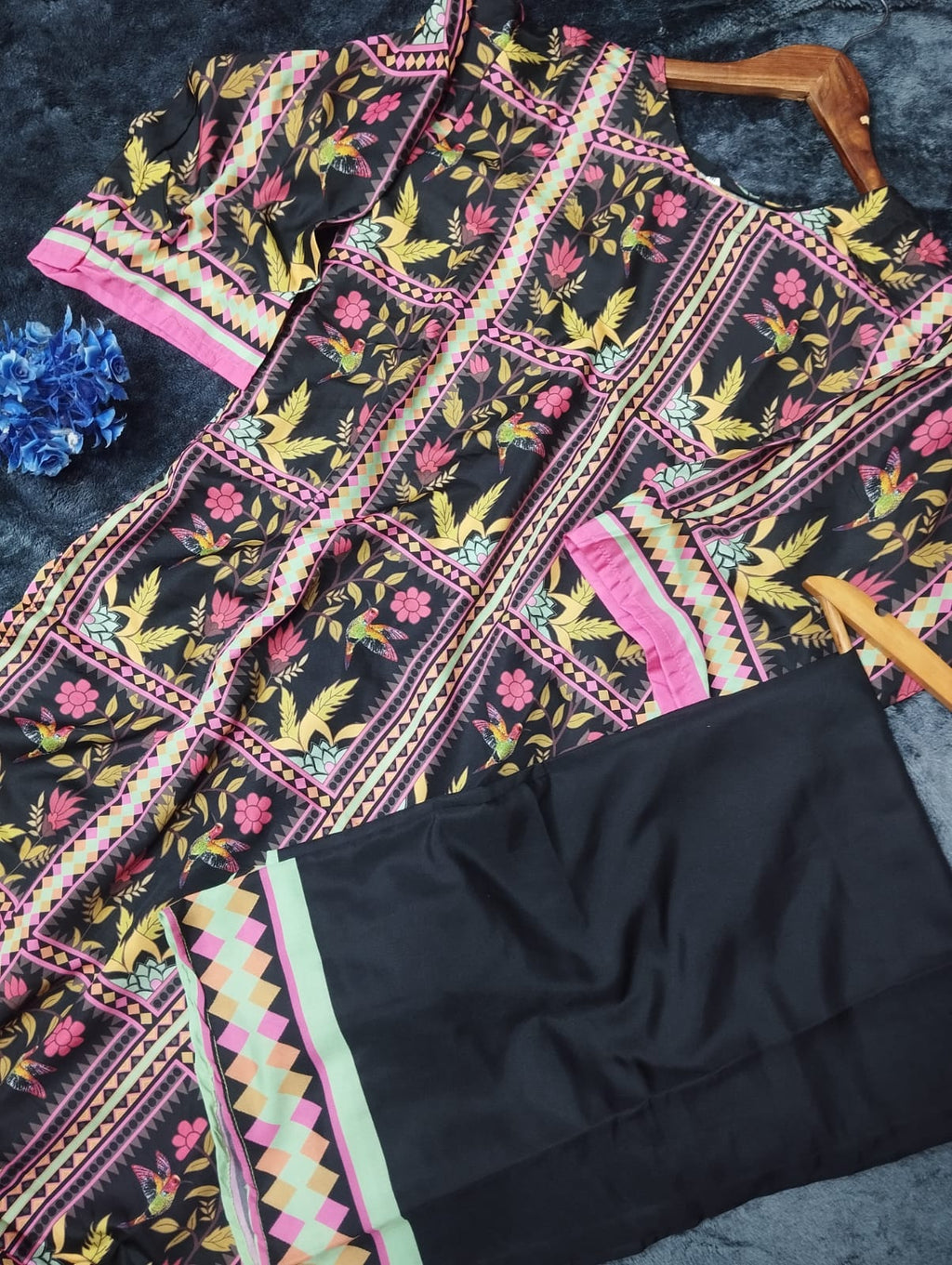 Digital Boxes Printed Swiss Lawn Co-Ord Set (2-Piece)