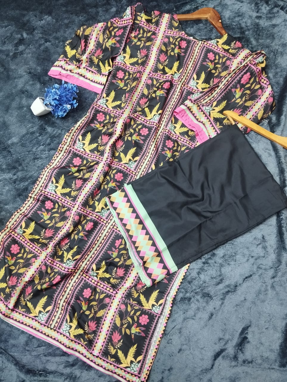 Digital Boxes Printed Swiss Lawn Co-Ord Set (2-Piece)