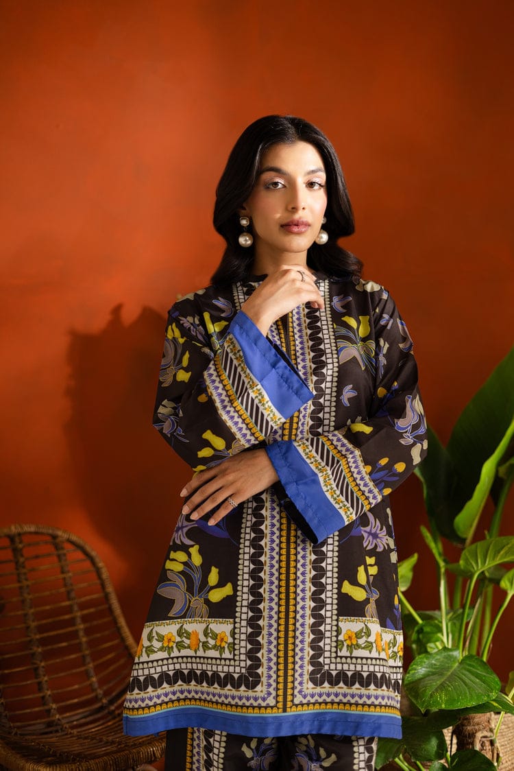 Front & Back Printed Shirt with Printed Flapper – 2-Piece Co-Ord Set